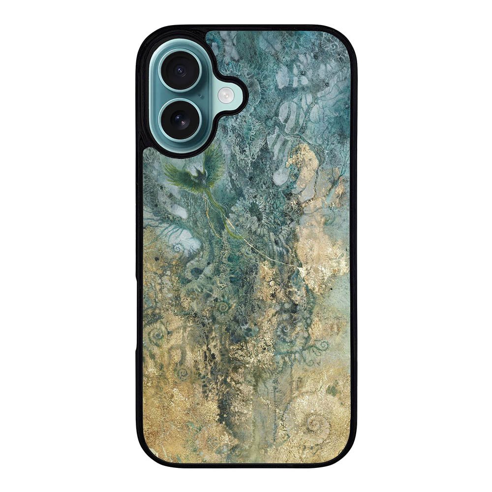 GREEN & GOLD VL00012 iPhone 16 Case Cover