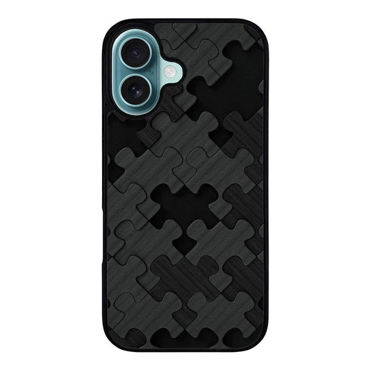 BLACK WOOD PUZZLE VL00481 iPhone 16 Case Cover