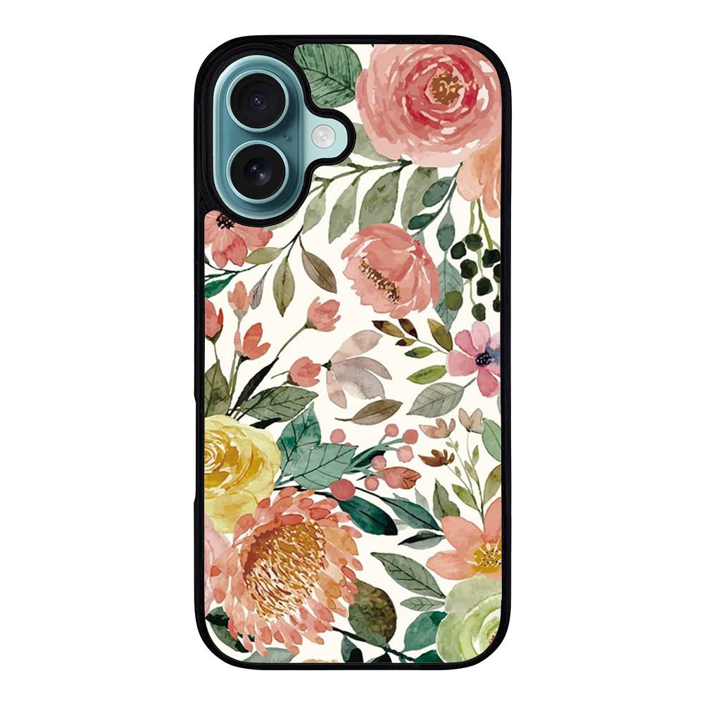 FLORAL FLOWER VL00641 iPhone 16 Case Cover