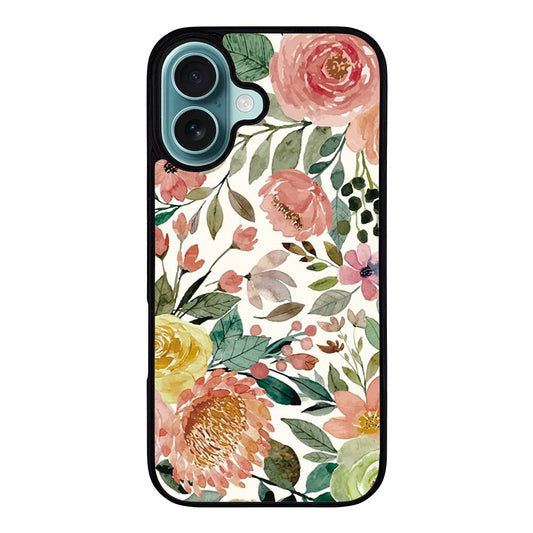 FLORAL FLOWER VL00641 iPhone 16 Case Cover