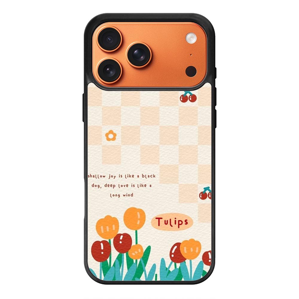 Tulips quotes iPhone 17 Pro Case CNL0634