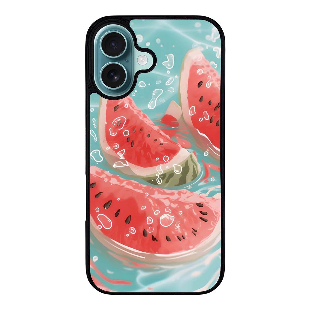 Water splash watermelon VL0252 iPhone 16 Plus Case Cover