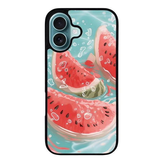 Water splash watermelon VL0252 iPhone 16 Plus Case Cover