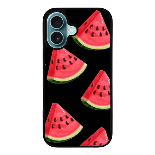 Black background Watermelon VL0254 iPhone 16 Case Cover