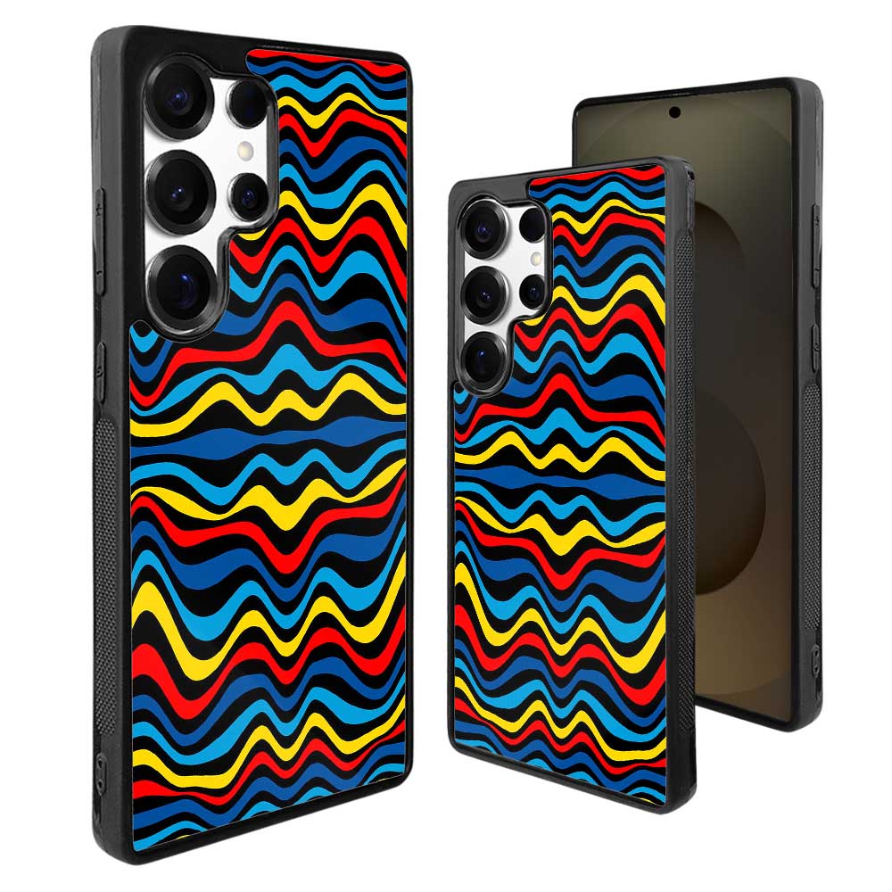 Wave Pattern Samsung Galaxy S25 Ultra Case CRW0001