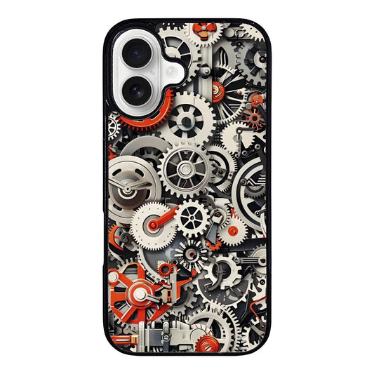 Mechanical Gear Artwork iPhone 16 Case
