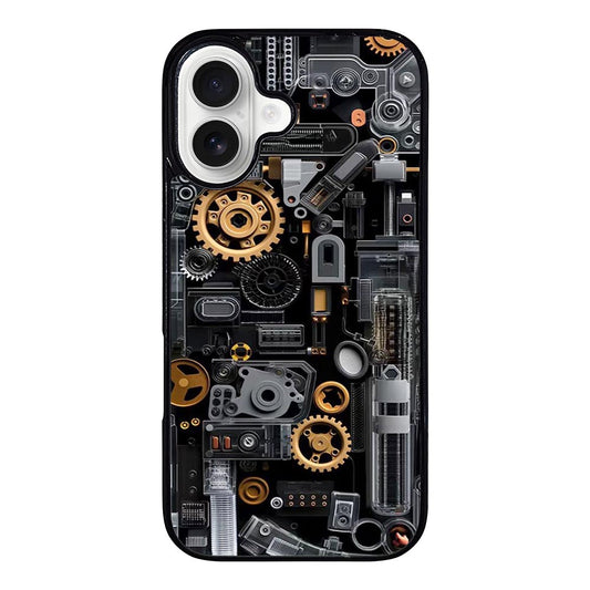 Modern Tech Mechanism iPhone 16 Case